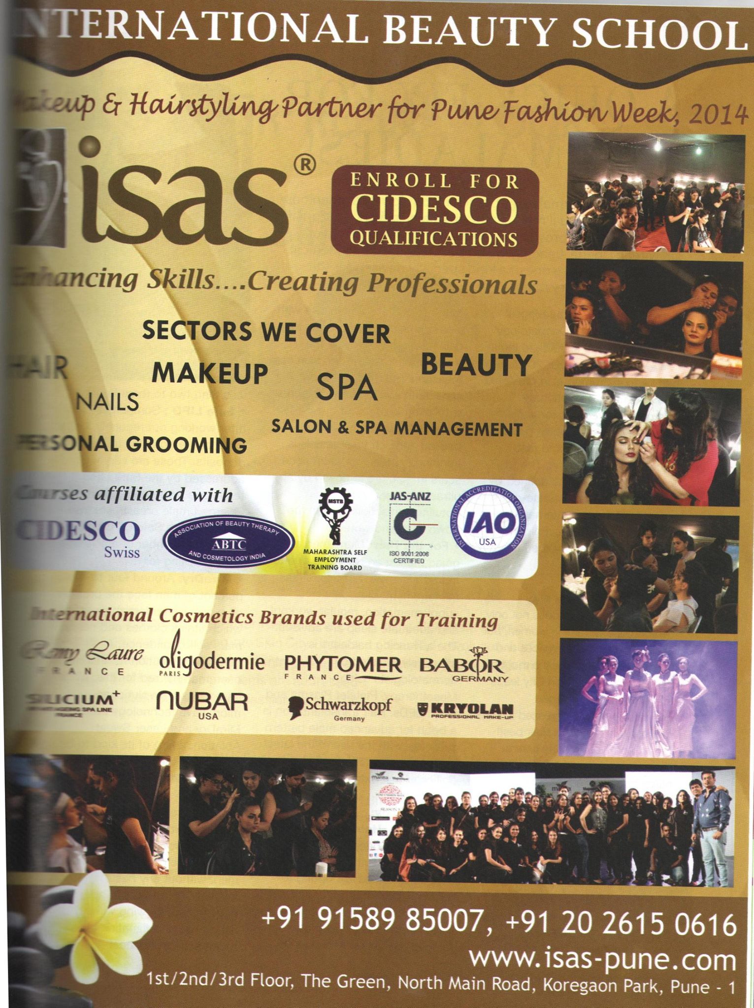 ISAS, International Beauty School in Femina Feb 2015...!